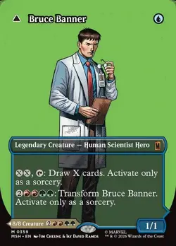 Bruce Banner (Borderless) (0359) - Marvel Super Heroes (MSH) MTG - Image 1