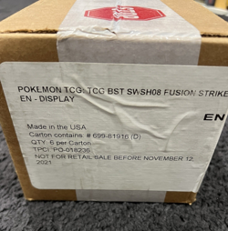 Pokemon Fusion Strike Booster Box Sealed Case x6 Boxes - Sword And Shield 🩷 - Image 1