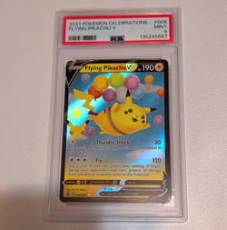 The Pokemon Company Flying Pikachu V 006/025 Celebrations PSA 9 Holo EN 190 HP - Image 1