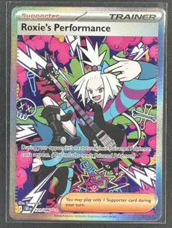 Pokemon TCG Roxie’s Performance SIR 121/086 Chaos Rising NM - Image 1