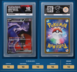 ACE 10 Team Rocket's Mewtwo ex 237/193 Mega Dream Japanese SIR PSA Pokemon Mint - Image 2