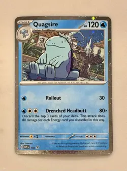 2024 Pokemon Quagsire SVP 156 - Surging Sparks – Black Star Promo Cosmos Foil - Image 1