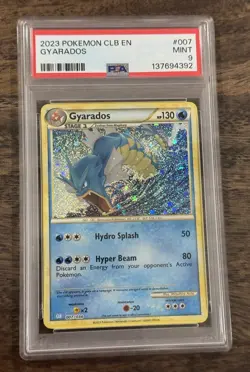 NEW CERT 🐉 Gyarados 007/034 CLB PSA 9 🐉 Pokemon TCG Classic Collection Holo - Image 1