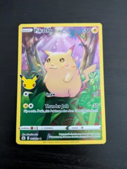 Pokemon TCG - Pikachu 005/025 Full Art Holo - Celebrations - NM - Image 1