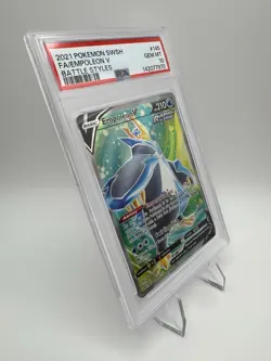 2021 POKEMON SWSH05 BATTLE STYLES EMPOLEON V FULL ART 145/163 PSA 10 - Image 3
