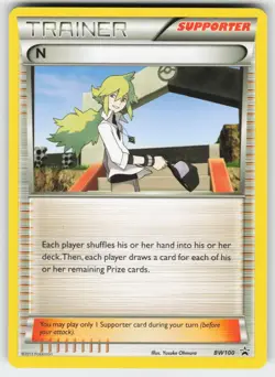 N (Supporter) BW100 Rare Deck Exclusives Pokemon Near Mint - Image 1