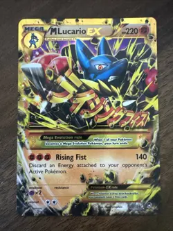 Pokemon M Lucario EX 113/111 XY Secret Rare Furious Fists Holo - Image 1
