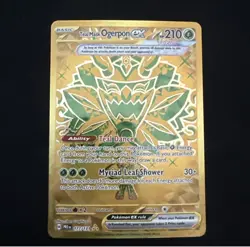 Teal Mask Ogerpon Ex 177/131 Prismatic Evolutions Gold Holo Full Art Pokemon TCG - Image 1