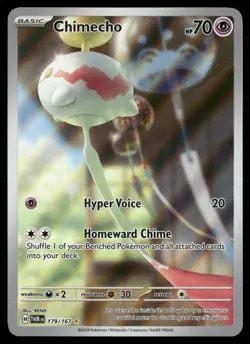 Chimecho - Illustration Rare SV06: Twilight Masquerade 179/167 NM Pokemon TCG - Image 1