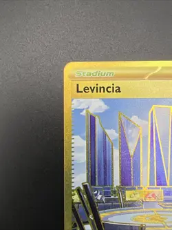 Pokemon Destined Rivals Levincia Holo Gold Full Art # 244/182 - Image 3