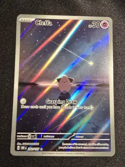 Cleffa 202/197 Pokemon TCG Obsidian Flames Illustration Rare - Image 1