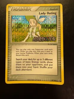 Pokemon Tcg Lady Outing 87/107 Deoxys Reverse Holo Ex Deoxys Stamped - Image 1