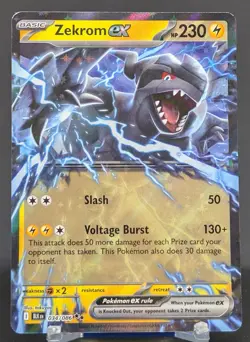 Pokemon Zekrom ex #034/086 English Black Bolt Double Rare - Image 1