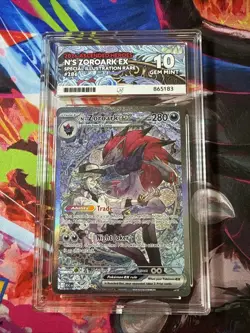 Pokemon N's Zoroark EX SIR 286/217 ACE 10 Gem Mint Perfect Subs - Image 1