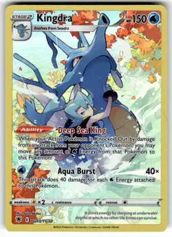 Kingdra TG03/TG30 Astral Radiance Trainer Gallery Pokemon Holo NM - Image 1