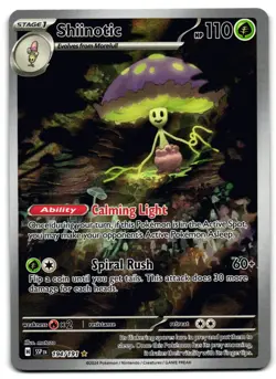Shiinotic 194/191 - 🌊 Surging Sparks Illustration Rare Pokemon TCG 🖤 - LP - Image 1