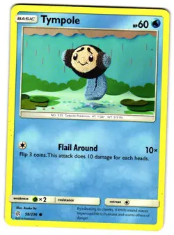 Pokemon SM: Cosmic Eclipse Tympole #58/236 LP Common - Image 1