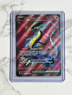 Pokemon TCG Miraidon ex Scarlet & Violet Base Set 227/198 Holo Ultra Rare NM - Image 1