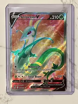 Pokemon TCG Serperior V Full Art Sword & Shield: Silver Tempest 170/195 Holo - Image 1