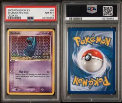 2005 Pokemon EX Deoxys #55 Beldum - Reverse Foil PSA 8 NM-MT - Image 3