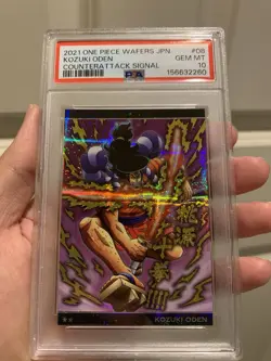PSA 10 - 2021 ONE PIECE WAFERS JAPANESE COUNTERATTACK SIGNAL 08 KOZUKI ODEN - Image 2