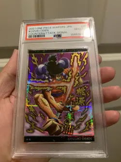 PSA 10 - 2021 ONE PIECE WAFERS JAPANESE COUNTERATTACK SIGNAL 08 KOZUKI ODEN - Image 3