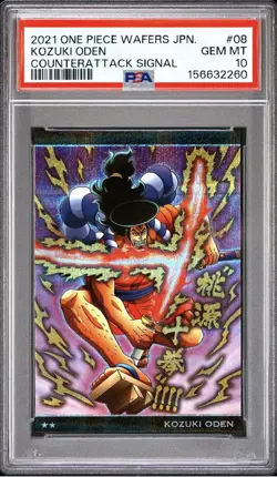 PSA 10 - 2021 ONE PIECE WAFERS JAPANESE COUNTERATTACK SIGNAL 08 KOZUKI ODEN - Image 4
