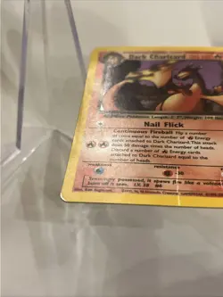 Dark Charizard 4/82 Holo Rare Team Rocket Pokemon Card Damaged WOTC - Image 4