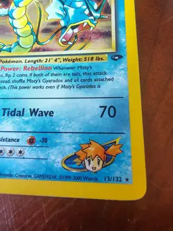 Pokemon Misty's Gyarados 13/132 Gym Challenge Holo Rare - Image 3