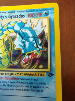 Pokemon Misty's Gyarados 13/132 Gym Challenge Holo Rare - Image 4