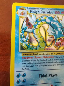 Pokemon Misty's Gyarados 13/132 Gym Challenge Holo Rare - Image 5