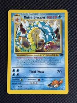 Pokemon TCG Misty's Gyarados Holo Rare Gym Challenge 13/132 - Image 1