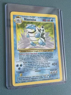 Blastoise 2/102 Holo Rare Pokemon Card Lightly Played 1999 WOTC - Image 2