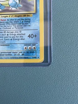 Blastoise 2/102 Holo Rare Pokemon Card Lightly Played 1999 WOTC - Image 4