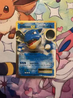 Pokemon TCG XY Evolutions Blastoise EX XY 21/108 Ultra Rare Holo Card - Image 1