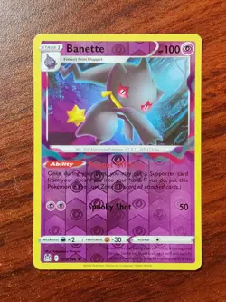 Banette 073/196 Reverse Holo Pokemon Card Lost Origin - Image 1