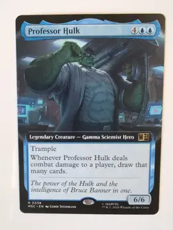Professor Hulk - Extended Art MSC #338 NM MTG Marvel Super Heroes the Gathering - Image 1