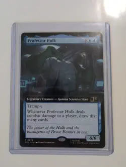 Professor Hulk - Extended Art MSC #338 NM MTG Marvel Super Heroes the Gathering - Image 2