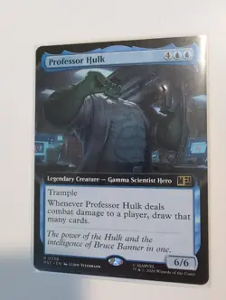 Professor Hulk - Extended Art MSC #338 NM MTG Marvel Super Heroes the Gathering - Image 3