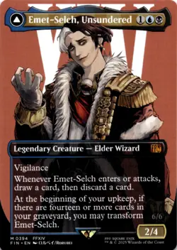 MTG Emet-Selch, Unsundered (Borderless) Normal NM FINAL FANTASY Magic 394 - Image 1