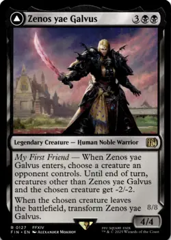 MTG Zenos yae Galvus Normal NM FINAL FANTASY Magic 127 - Image 1