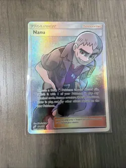 Nanu (Full Art) 179/181 Sun & Moon Team Up Pokemon Holo Foil Rare - Image 1
