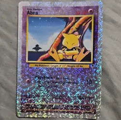 Pokemon TCG Abra Reverse Holo EN Basic Legendary Collection Mitsuhiro Arita - Image 1