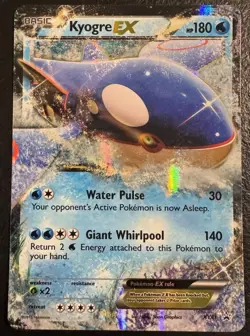 Pokemon TCG XY Kyogre EX Glaceon EX Holo Foil Lot of 2 Cards - Image 2