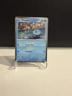 Wooper SVP 155 Black Star Promo Pokemon Card Cosmos Holo NM - Image 1