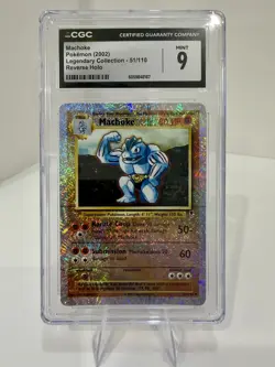Machoke (2002) Legendary Collection 51/110 Reverse Holo Pokemon Card CGC 9 - Image 1