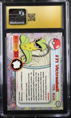 Victreebell Pokemon Topps Series 1 Original 71 CGC 10 Pristine Low Pop - Image 2
