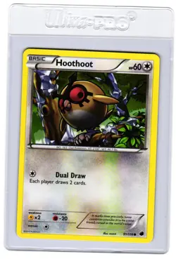 Pokemon Plasma Freeze Hoothoot #91/116 Common Lightly played - Image 1