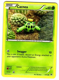 Pokemon XY: BREAKthrough Cacnea #4/162 Common Lightly played - Image 1