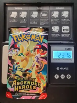🔥Heavy ~23.16g Pokemon Ascended Heroes Booster Possible SIR God packU - Image 1
